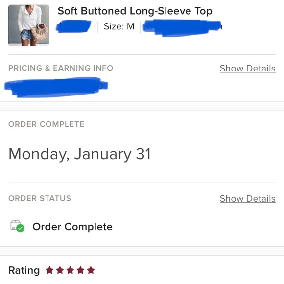 Soft Buttoned Long-Sleeve Top - Picture 2 of 2